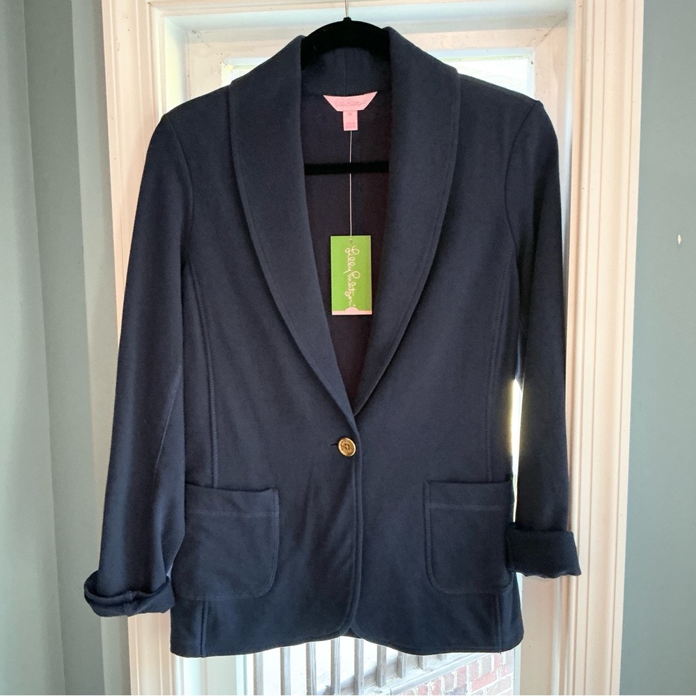 Lilly Pulitzer Navy Blazer Medium NWT
